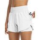 📱 Double Layer Yoga Shorts with Pockets — Side Phone Pockets | Moisture-Wicking Fabric | Gym & Running