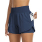 📱 Double Layer Yoga Shorts with Pockets — Side Phone Pockets | Moisture-Wicking Fabric | Gym & Running