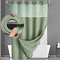 🛁 Waffle Weave Shower Curtain — Classic Textured Hotel Style | Heavy-Duty Polyester | Rustproof Grommets
