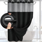 🛁 Waffle Weave Shower Curtain — Classic Textured Hotel Style | Heavy-Duty Polyester | Rustproof Grommets