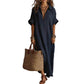 🌿Women’s Minimalist Solid Color Maxi Dress