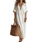 🌿Women’s Minimalist Solid Color Maxi Dress