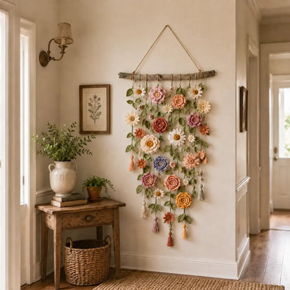 🌸LAST DAY SPECIAL SALE 50% OFF!!🌸Crochet Flower Wall Hanging Decor