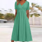 👗 Women's V-Neck Short Sleeve Maxi Dress — Flowy & Breathable | Bohemian Summer Style | Perfect for Holidays & Everyday