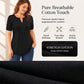 🌸 Ladies' V-Neck Pleated Top — Soft Chiffon Fabric | Versatile Style