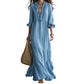 🎀 Romantic Ruffle V-Neck Maxi Dress — Tiered Ruffle Skirt | Feminine Floral Print