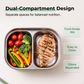 ✅ Premium Heated Lunch Box with Leak-Proof Seal — Food-Grade PP Outer Shell | 130°C Heat Resistant