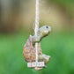 🐢 Whimsical Turtle Swing Decor — Handcrafted Hanging Ornament | Playful Design