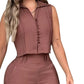 👗 Women's Casual Sleeveless Top & Pants 2-Piece Set — Relaxed Co-Ord for Everyday Style