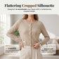 👗 WOMEN'S THIN CROPPED CARDIGAN — Button Front Summer Shawl