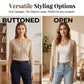 👗 WOMEN'S THIN CROPPED CARDIGAN — Button Front Summer Shawl