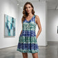 🌸Women's Sleeveless V-Neck Tie-Dye Dress
