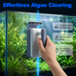 🧲 Magnetic Aquarium Glass Cleaner — Strong Magnet Scrubber for Fish Tanks | Floating Inner Pad | No Wet Hands