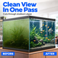 🧲 Magnetic Aquarium Glass Cleaner — Strong Magnet Scrubber for Fish Tanks | Floating Inner Pad | No Wet Hands