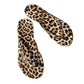 🩴Leopard Print Flip-Flops with Heart Charm
