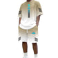 👕 Men's Summer T-Shirt & Shorts Two-Piece Set — Coordinated Casual Co-Ord