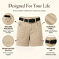 👖 Women's Casual Stretch Shorts with Utility Pockets— 4-Way Stretch Cargo Shorts