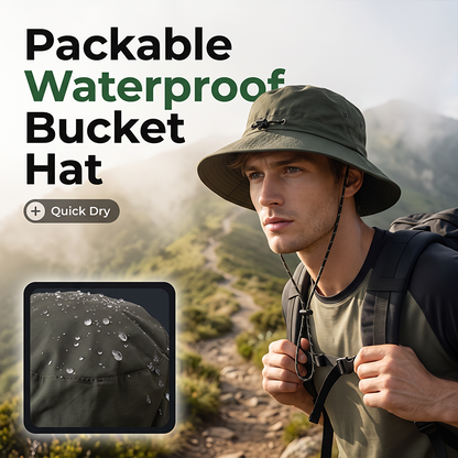 🌧️All-Weather Waterproof Bucket Hat—— "Rain or Shine, Stay Dry in Style "