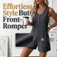 👗Women's Sleeveless Button-Front Romper