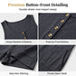 👗Women's Sleeveless Button-Front Romper