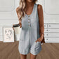 👗Women's Sleeveless Button-Front Romper