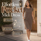 👗 Women's Crew Neck Solid Colour Dress