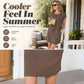 👗 Women's Crew Neck Solid Colour Dress