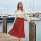 🌿 Flowy Polka Dot Skirt — Soft Chiffon Fabric | Drapes Beautifully