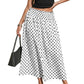 🌿 Flowy Polka Dot Skirt — Soft Chiffon Fabric | Drapes Beautifully