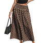 🌿 Flowy Polka Dot Skirt — Soft Chiffon Fabric | Drapes Beautifully