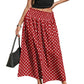 🌿 Flowy Polka Dot Skirt — Soft Chiffon Fabric | Drapes Beautifully