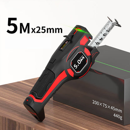 🎯 Dual-Purpose Laser Tape Measure — Quick Laser Distance for Far Objects