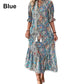 🌸 Ditsy Floral V-Neck Dress — Delicate Print | Short Sleeve