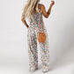 👗 Women's Casual Print Sleeveless Overalls Jumpsuit — Wide Leg Loose Fit