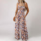 👗 Women's Casual Print Sleeveless Overalls Jumpsuit — Wide Leg Loose Fit