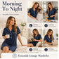 ☁️ Roomy Short Sleeve Nightdress — Ultra-Soft Stretch Fabric | Breathable | Never Tight or Constricting