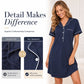 ☁️ Roomy Short Sleeve Nightdress — Ultra-Soft Stretch Fabric | Breathable | Never Tight or Constricting