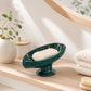 💧 Self-Draining Ceramic Soap Dish — 45° Tilt Design Drains Water Instantly