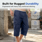 ☁️ Relaxed Fit Capri Cargo Pants — Elastic Waist with Drawstring