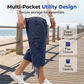 ☁️ Relaxed Fit Capri Cargo Pants — Elastic Waist with Drawstring