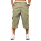 ☁️ Relaxed Fit Capri Cargo Pants — Elastic Waist with Drawstring