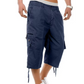 ☁️ Relaxed Fit Capri Cargo Pants — Elastic Waist with Drawstring
