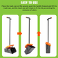 🏡 Long Reach Pooper Scooper with Bin & Rake — 97cm Adjustable Handle | Odour-Sealed Waste Container