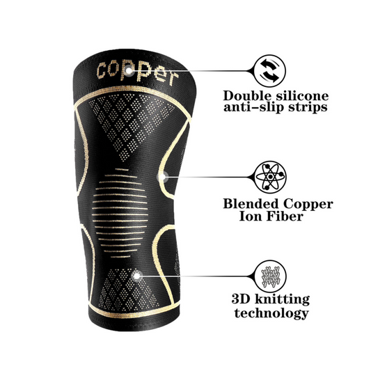 🦵 Copper Compression Knee Brace — Copper-Infused Support Sleeve