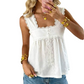 👗 Women's Vintage Square Neck Sleeveless Top