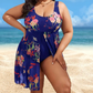 🌸Women's Floral Print One Piece Swim Dress