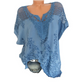 ⭐ Women’s Elegant Lace Embroidered V-Neck Top
