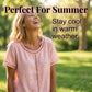 👚 Women's Casual Bohemian Style Hollow-Out Top — V-Neck Boho Blouse | Lightweight Knit | Perfect for Summer Layering
