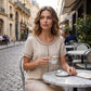 👚 Women's Casual Bohemian Style Hollow-Out Top — V-Neck Boho Blouse | Lightweight Knit | Perfect for Summer Layering