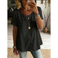 👚 Women's Casual Bohemian Style Hollow-Out Top — V-Neck Boho Blouse | Lightweight Knit | Perfect for Summer Layering